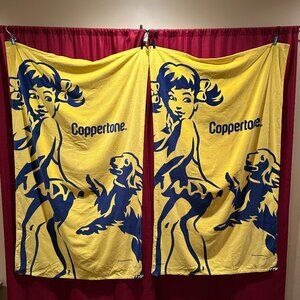 2 Coppertone Sunscreen 60" x 35" Beach Towels